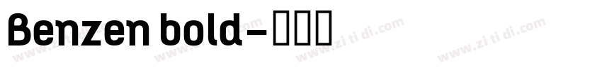 Benzen bold字体转换